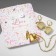 Set 2 objects: earrings, pendant "Heart" love, color gold, 41 cm