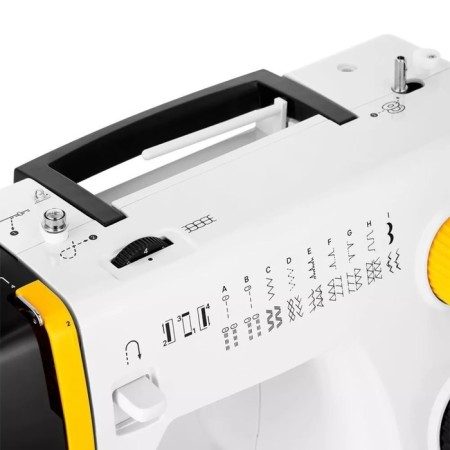 Sewing machine KitFort KT-6057, 70 watts, 23 operations, semiautomatic device, white-hourly-3