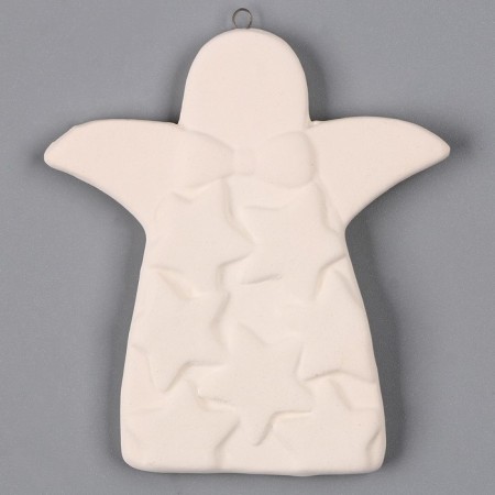 Christmas tree decoration for coloring "Angel with stars", with a suspension-1