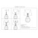 ST LUCE bedside lamp. SL968.404.01. Ampolla. 1x60 W, E27, 35x35x54 cm, chromium color, smoky