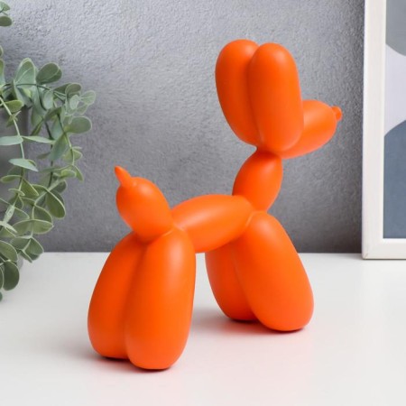 Souvenir Polystone "Air Ball - Dog" Orange 19.5x7x18 cm-2