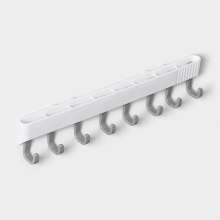 Holder for bathrooms and kitchen accessories, 29.5 × 3 × 5.5 cm, the color is gray-white-1