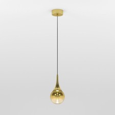 Suspended lamp EUROSVET Adour 50256/1 LED, 5 W, 4000K, 220LM, 100x100 mm, brass color