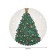 The tablecloth "Emergency Christmas tree", round, Saten, d = 150 cm