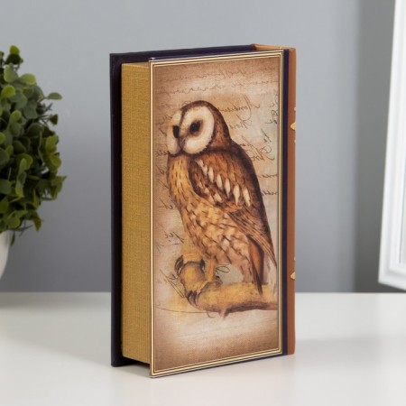 Safe -book wood to the leatherette "Knowledge is the absolute value of our time" 21x13x5 cm-4