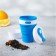 A folding cup with a lid "with you", 8.5 × 14 cm, 350 ml, color mix