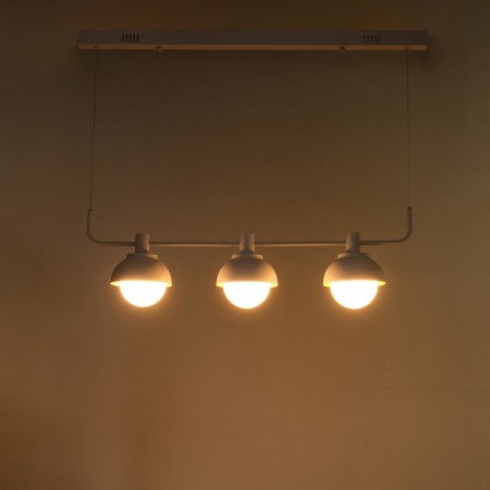 Schenon lamp 3xg9 with white-gold 86x16x25.5-125 cm-2