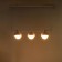 Schenon lamp 3xg9 with white-gold 86x16x25.5-125 cm