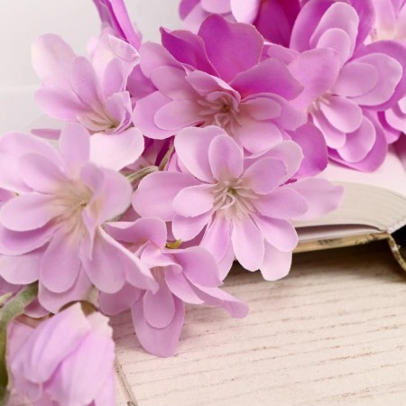 Artificial flowers "Clematis" 6x80 cm, lilac-3