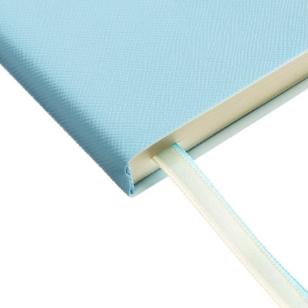 Diary of Leduced A5 136 DEVENTE sheets. Jane, soft pvc cover, elastic band, perforation, liesse, block 70, blue-4