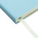 Diary of Leduced A5 136 DEVENTE sheets. Jane, soft pvc cover, elastic band, perforation, liesse, block 70, blue