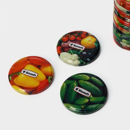 KOMFI canning “Vegetables”, TO-82 mm, metal, varnish, packaging 20 pcs-2