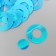 Sequins "Circle in the ring" Bright-blue set 30 grams d = 2 cm