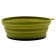 Silicone plate with a plastic bottom, 15 x 15 x 8.5, olive color