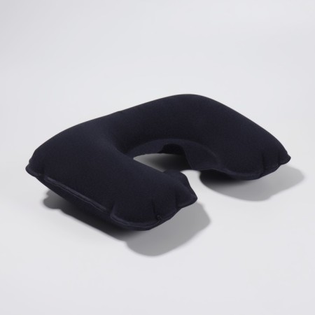 Pillow for the neck is road, inflatable, 42 × 27 cm, blue color-2