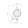 Elektrostandard Lamp Garden-Park, 60 W, E27, IP44, Wall, Sirius U