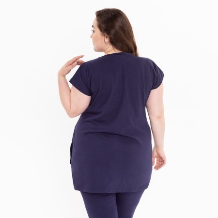 Homemade suit (tunic, breeches), blue color, size 52-5