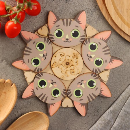 Hot "Gray Cat" stand, d = 20, juniper