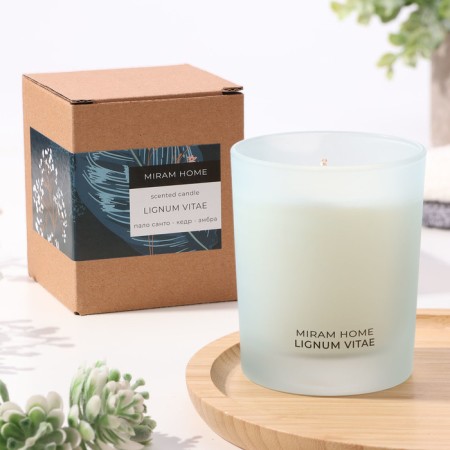 Aromatic candle in the glass "Lignum Vitae", fell Santo, 200 g