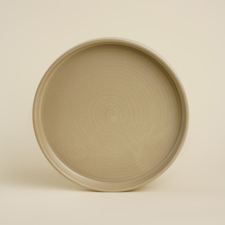 Porcelain dining plot Sl Home "Sandy Breeze", D = 26 cm, beige color-1