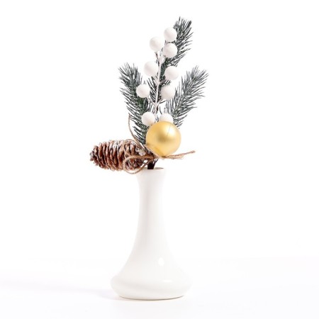 New Year. Decor "Winter Fairy Tale", branch, 30 × 11 × 5 cm-1