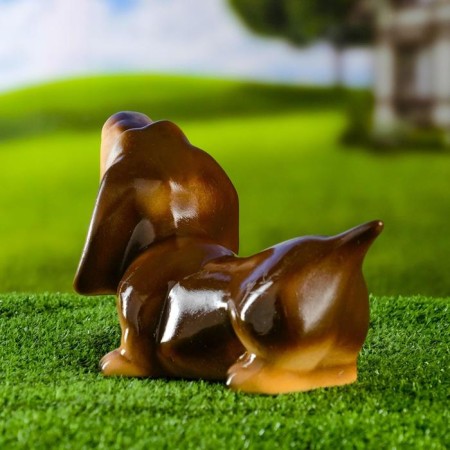 Garden figure "Dachshund" brown 25x12x15 cm-6