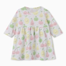Bloom Baby Dress Fruit with DL. Sleeve, p. 62 cm, milk