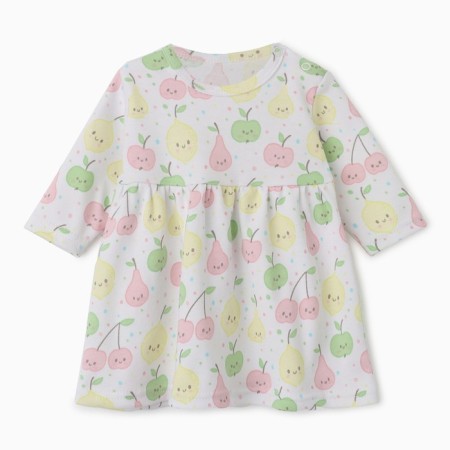 Bloom Baby Dress Fruit with DL. Sleeve, p. 62 cm, milk