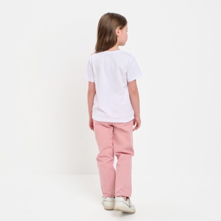 T-shirt Children's KAFTAN "Bow", p. 32 (110-116 cm), white-8