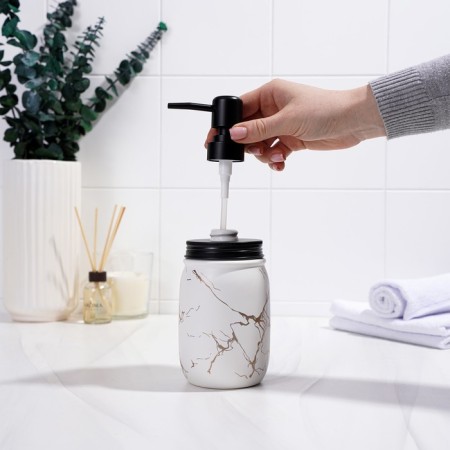 Liquid soap dispenser "Zeus", 500 ml, white color-4