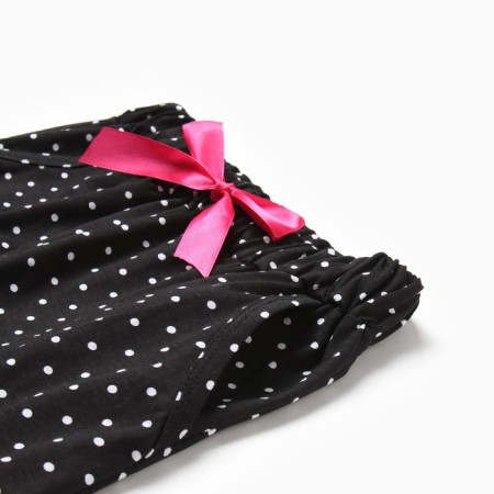 Female homemade set (T -shirt/pants), pink/black color, size 48-5