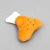 Toy for dogs "Soft lower leg" with a squeak, 13 cm