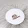 Tekstil “Flower” brooch voluminous, weightless, gray color