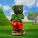Garden figure "Bear with a spoon" Red, 43x22x23cm