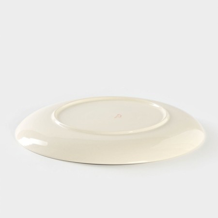 Porcelain plate "Pink flower", D = 27 cm-2