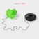 Bath traffic jam with a toy of the “frog” mustyle, (top diameter 5.1 cm, bottom 4.6 cm), a chain 40 cm