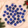 Set of balls plastic D-4 cm, 36 pcs "plain" blue
