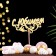 Topper wooden "with an anniversary" gold, mix, in the packing 5 different, give beautifully