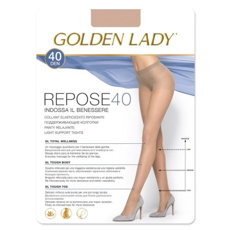 Women's tights Golden Lady Repose, 40 Den, size 5, Fumo color-1