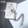 Earring "Kaff" 4 chains, silver color