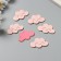 Decor for the creativity of the felt shine "Cloud" 2.8x4.5 cm
