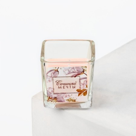 Aromatic candle "Compose dreams", the aroma of raspberries, 5.3 x 5.3 x 5.5 cm.-4