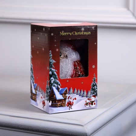 Figure Acryl. "Santa Claus" 15 cm, 10led, AAX2 (not in set.), White-3