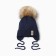 Children's hat with insulation, rn 35-40, dark blue color
