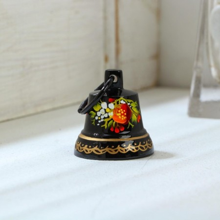 Valdai bell "No. 1. Berries", painted, with an ear, d = 30 mm-4