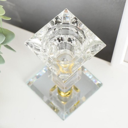 Glass Glass for 1 candle "Crystal Cube" 11.5x6.5x6.5 cm-3