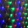 Garland "Network" 2 × 3 m, IP44, UMS, transparent thread, 384 LED, glow of multi, 220 V
