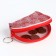Women's wallet with lightning, red color