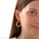 Set 2 objects: earrings, pendant "Bonton", color mix, 43 cm