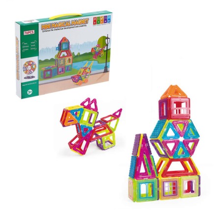 Magnetic designer "Mini Magic Magnet", 76 parts